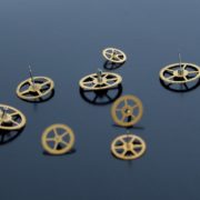 Photo of small brass gears