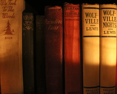 Photo of vintage books