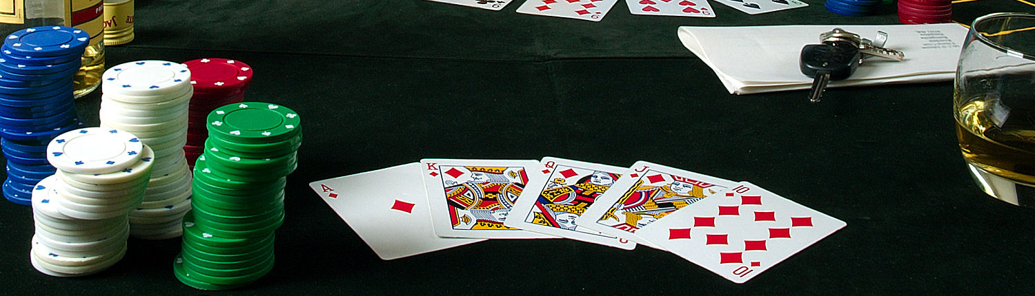 Banner featuring a poker table